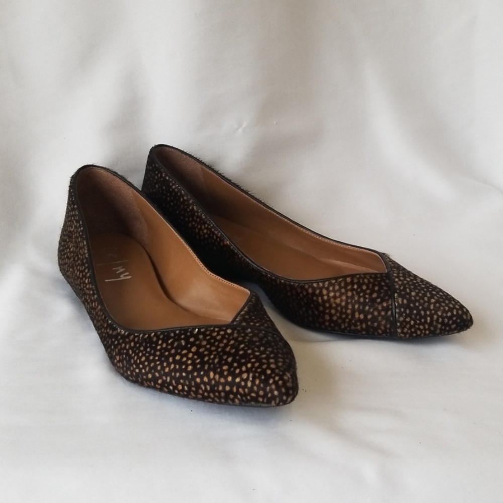 FS/NY Fancy Cowhide  Pointed Flats 7.5 36